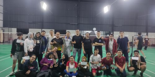 Kegiatan Olahraga Badminton Bersama MGN Group